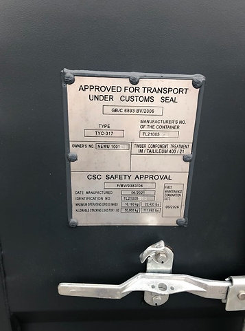 Conteneur maritime à sens unique de 10 DC-Neuf – Devis Gratuit