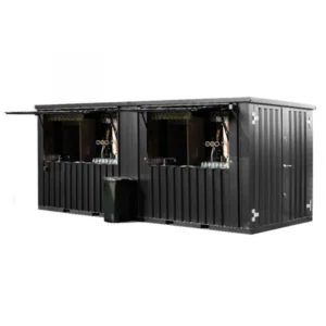 Conteneur Bar Démontable 62 mètres XL Noir RAL 9005-Neuf – Devis Gr...