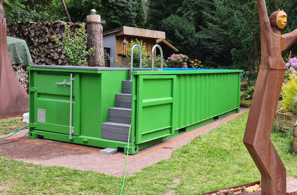 Piscine conteneur 62mx 25m prête à lemploi Forfait Confort-Neuf – D...