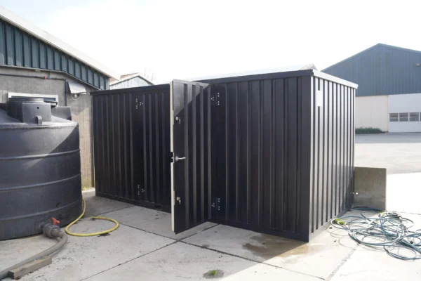 Conteneur de stockage 5 x 2 mètres – avec double porte grand coté-N...