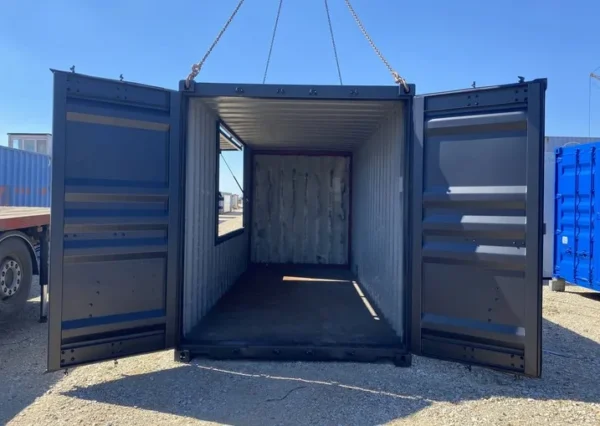 130d33_9e249a5d4d584ca5aa4af8e579ce02damv2.webp Conteneur Gastronomique 20 Pieds High Cube avec Trappe Ouverte Vers...