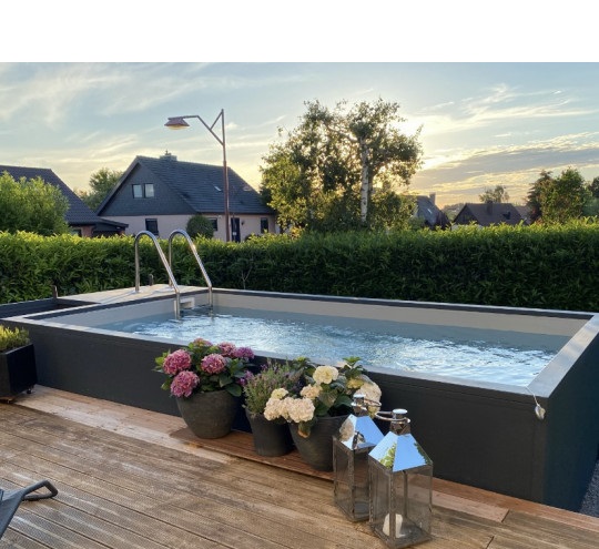 Mini container piscine mobile 5M25x2M55x1M26-Neuf – Devis Gratuit