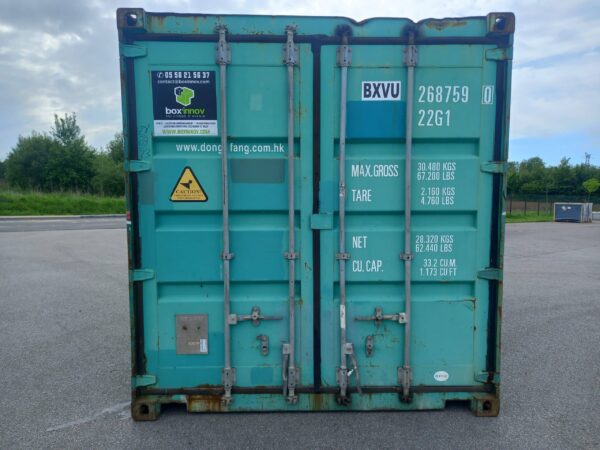 Container 20 pieds dry occasion – 8759 | Achat & Livraison Rapide