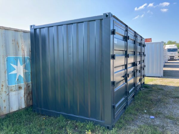 20-OPEN-SIDE-GRIS-2.jpg Container de stockage 20 pieds open side neuf – 7720 – Stockage Séc...
