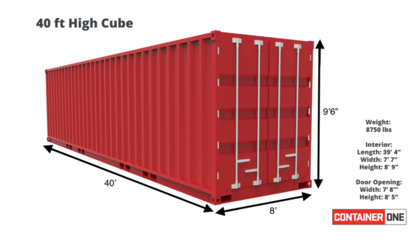 40-Fuß-High-Cube-Seecontainer – Devis Gratuit
