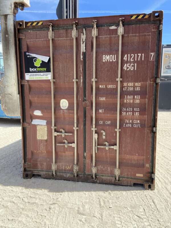 Container 40 pieds High Cube occasion étanche – 2171 – Devis Gratuit
