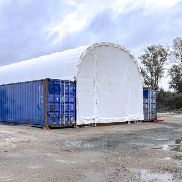 Abri de stockage sur container – 8x12m – Stockage Sécurisé & Livraison