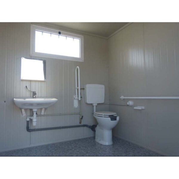 Bloc sanitaire PMR neuf avec WC et lavabo – Solution Hygiénique Clé...