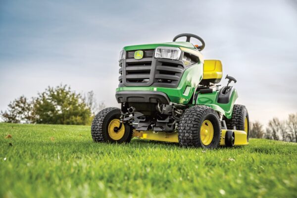 Tondeuse autoportée John Deere X107 107 cm – Entretien Facile & Gar...
