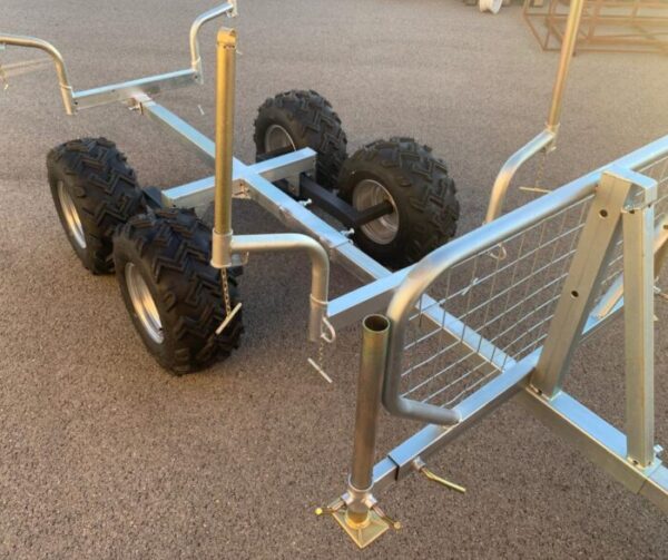 Remorque forestière quad 2 essieux ranchers 1200 kg – Livraison & H...