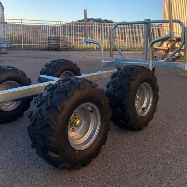 Remorque forestière quad 2 essieux ranchers 1200 kg – Livraison & H...