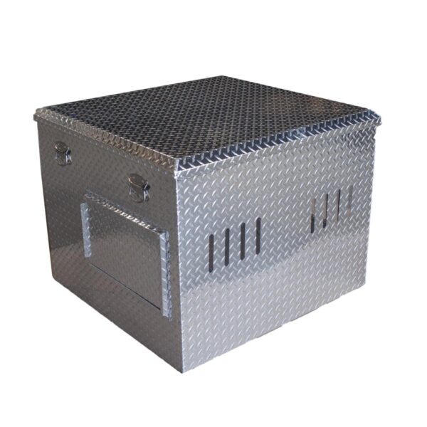 Coffre transport 2 chiens aluminium avec réservoir