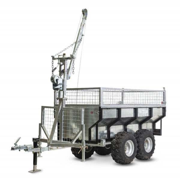 att-5672.jpg Remorque MW-Tools AHR1000GK 1000 kg benne galvanisée grue – Transpo...