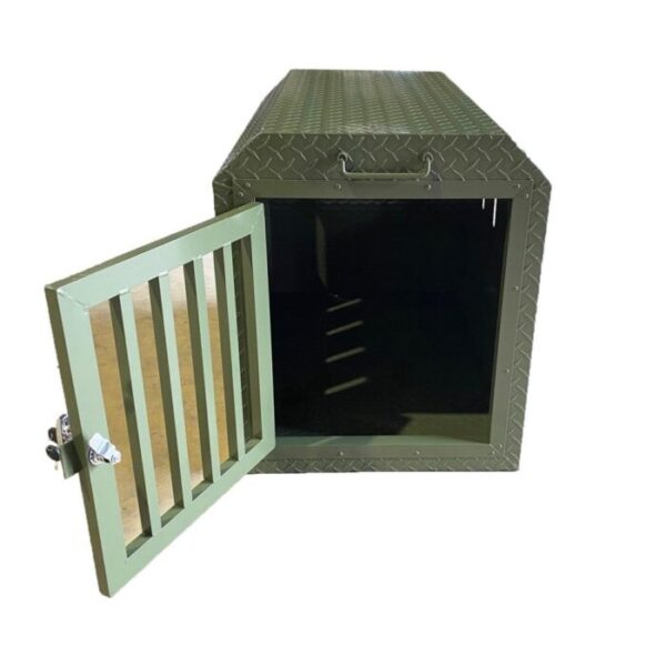 Coffre aluminium transport chien 550x850x650 mm – Edition nature