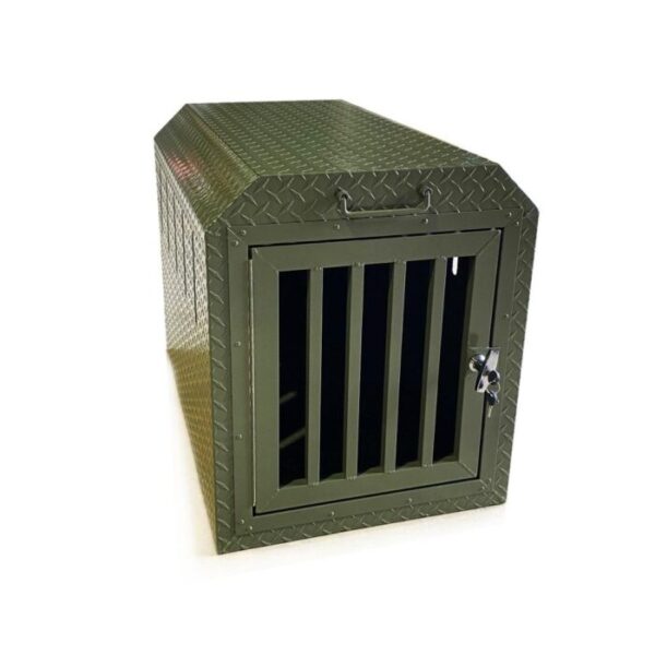 Coffre aluminium transport chien 550x850x650 mm – Edition nature