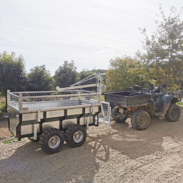 att-5876.jpg Remorque MW-Tools AHR1000GK 1000 kg benne galvanisée grue – Transpo...