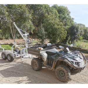 Remorque MW-Tools AHR1000GK 1000 kg benne galvanisée grue – Transpo...