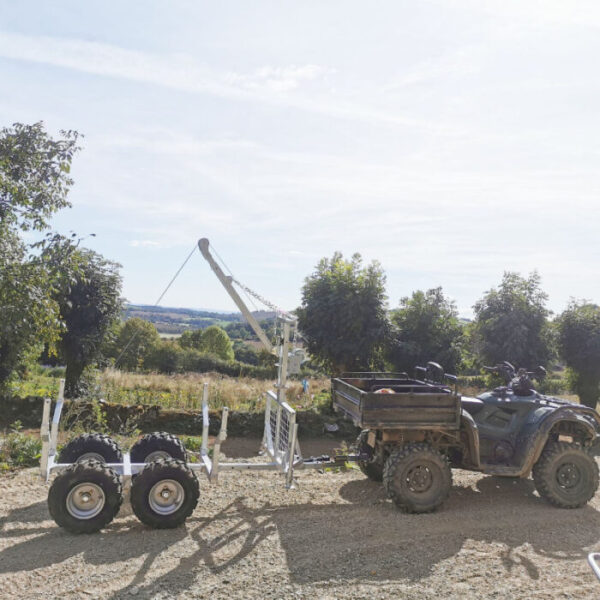 att-5878.jpg Remorque MW-Tools AHR1000GK 1000 kg benne galvanisée grue – Transpo...