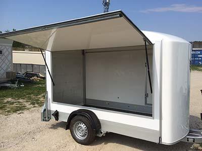 Remorque fourgon atelier C300 hayon porte latérale – Livraison & Ho...