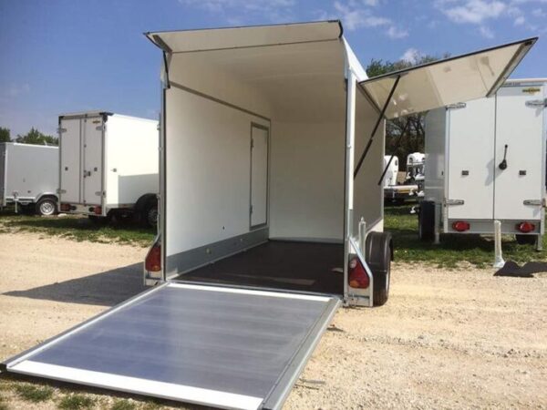 Remorque fourgon atelier C300 hayon porte latérale – Livraison & Ho...