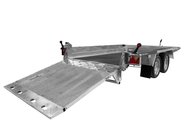 Remorque lourde à deux essieux pour mini-pelles 400180 UNITRAILER S...