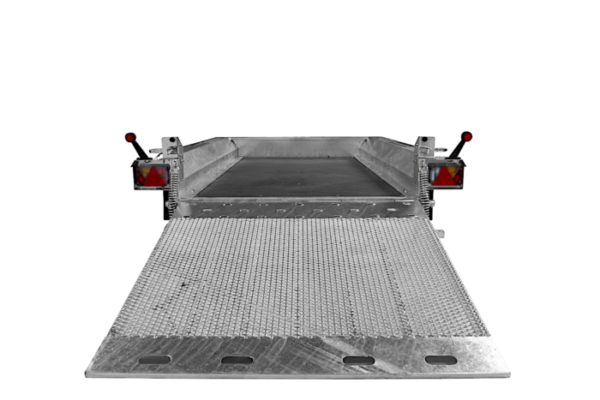 Remorque lourde à deux essieux pour mini-pelles 400180 UNITRAILER S...