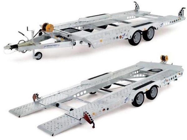 Remorque porte voitures basculante 50m 220m – Livraison & Homologation