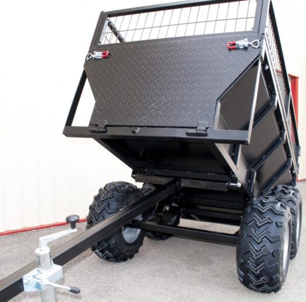 Remorque quad 2 essieux benne bascule manuelle 1200 kg – Livraison ...