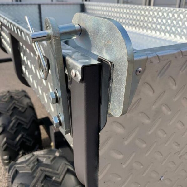 Remorque quad 2 essieux benne électro-hydraulique 1400 kg – Livrais...