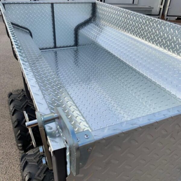 Remorque quad 2 essieux benne électro-hydraulique 1400 kg – Livrais...