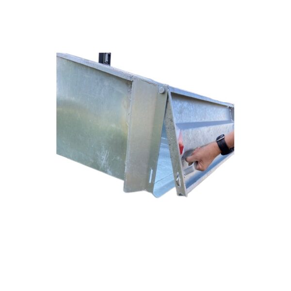 BENNE TÔLE GALVANISÉE 1M avec lame pour motoculture – Robustesse & ...