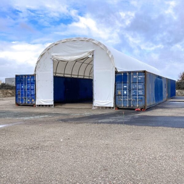 Abri de stockage sur container – 8x12m – Stockage Sécurisé & Livraison