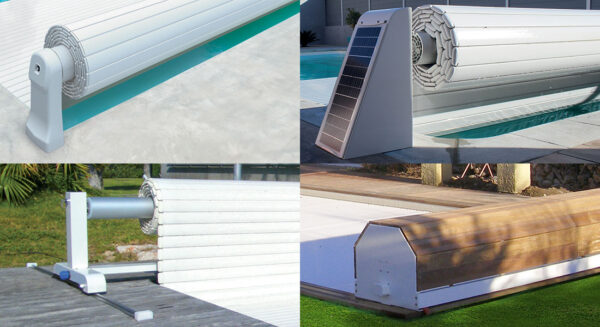 Volet roulant – Couverture automatique Linea Cover 65 m x 25 m-Neuf