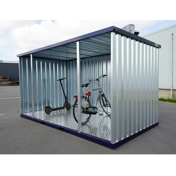 Abri de Jardin 4 x 2 mètres ouvert sur le côté long 16ft RAL5011-Ne...